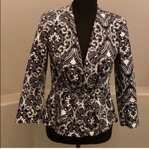New York & Company Black & White Jacket